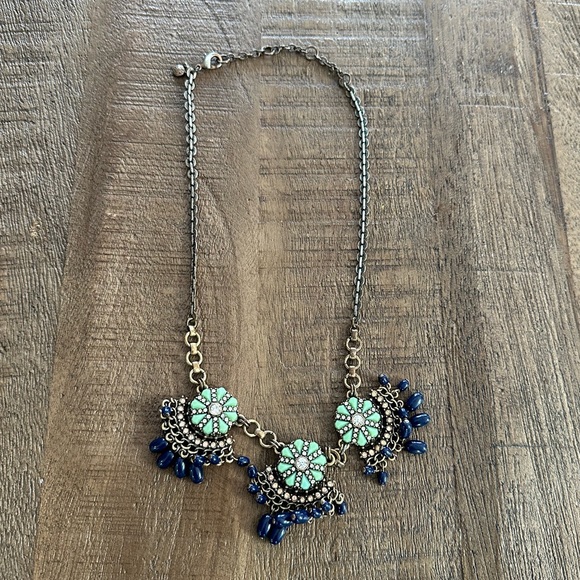 JCrew Statement Necklace blue - Picture 2 of 4